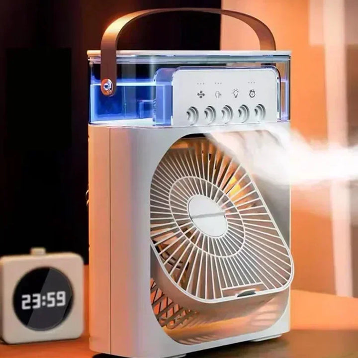 Compact Air Cooler – 3-in-1 Cooling, Humidifying & Night Light