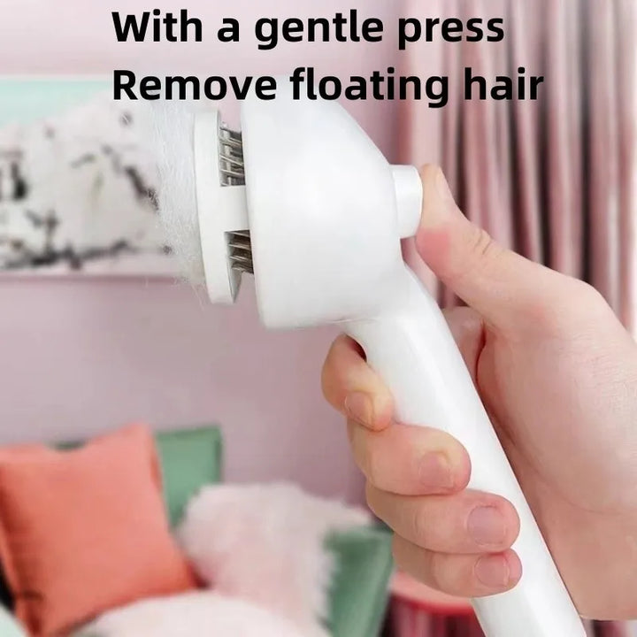 Pet Hair Remover Comb – Grooming Spray Tool with Built-In Mist for Dogs & Cats