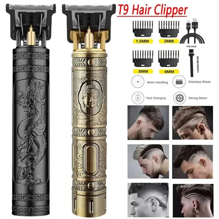 T9 Vintage Hair Trimmer – Cordless Rechargeable