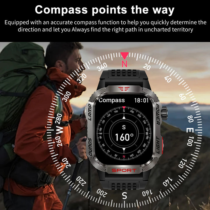 Men´s pro smartwatch-waterproof design with fitness & cal features