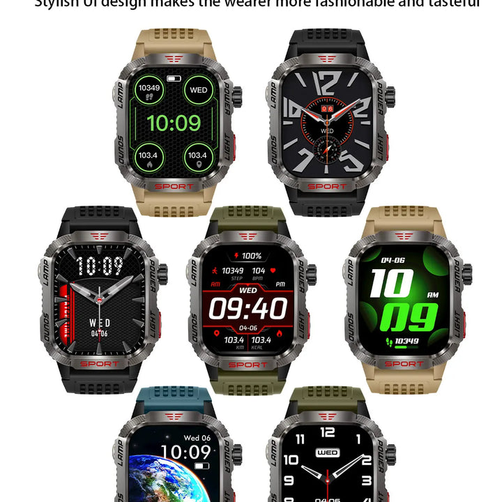 Men´s pro smartwatch-waterproof design with fitness & cal features