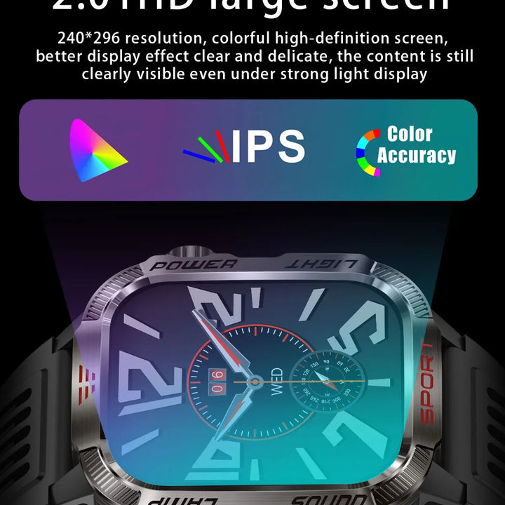 Men´s pro smartwatch-waterproof design with fitness & cal features