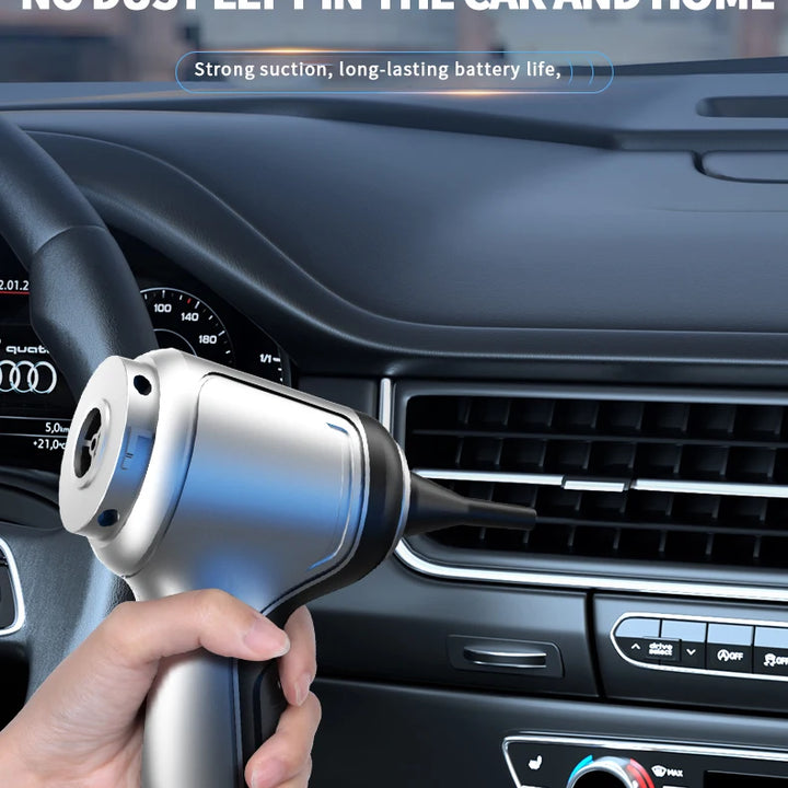 Portable Wireless Car Vacuum – 4-in-1 Handheld Cleaner for Home & Auto