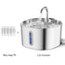 ZYFeeder Smart Pet Water Fountain – 2.2L Stainless Steel Automatic Dispenser for Cats & Dogs