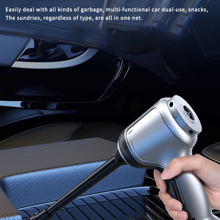 Portable Wireless Car Vacuum – 4-in-1 Handheld Cleaner for Home & Auto