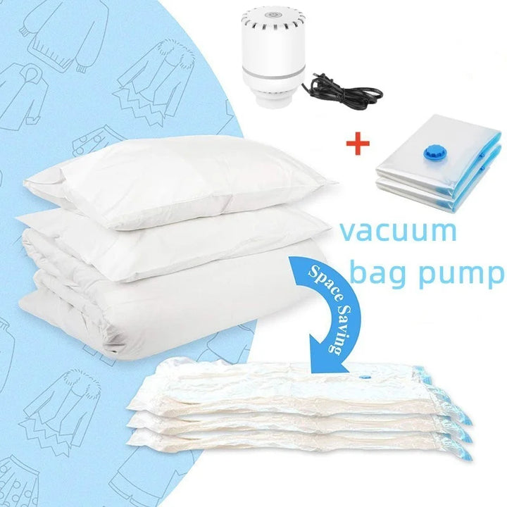 Mini Electric Vacuum Sealer – Compact Pump for Clothes & Food Storage