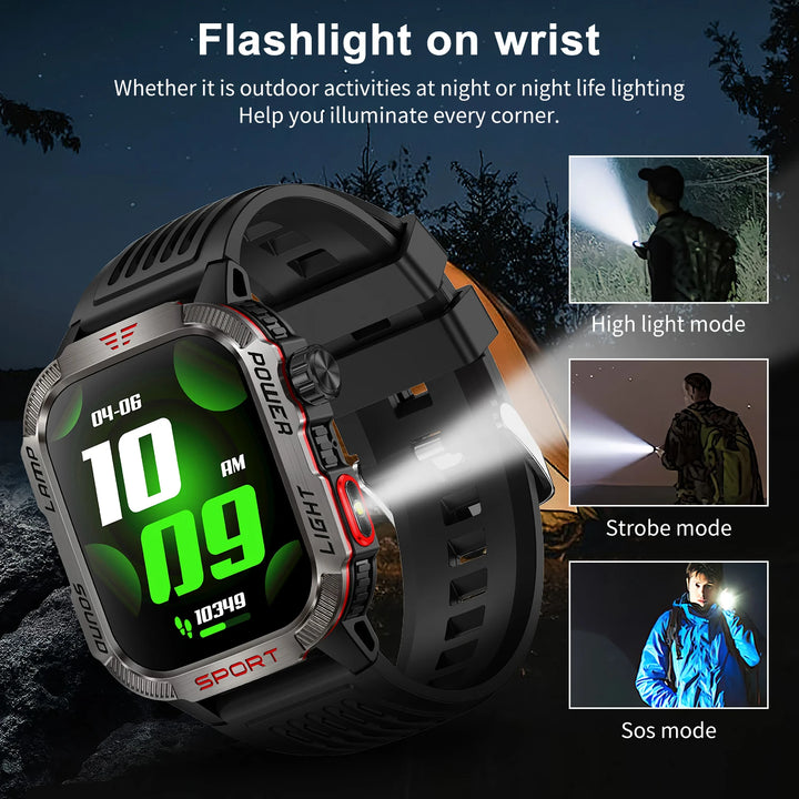 Men´s pro smartwatch-waterproof design with fitness & cal features