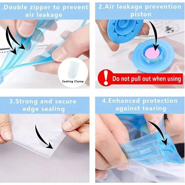Mini Electric Vacuum Sealer – Compact Pump for Clothes & Food Storage