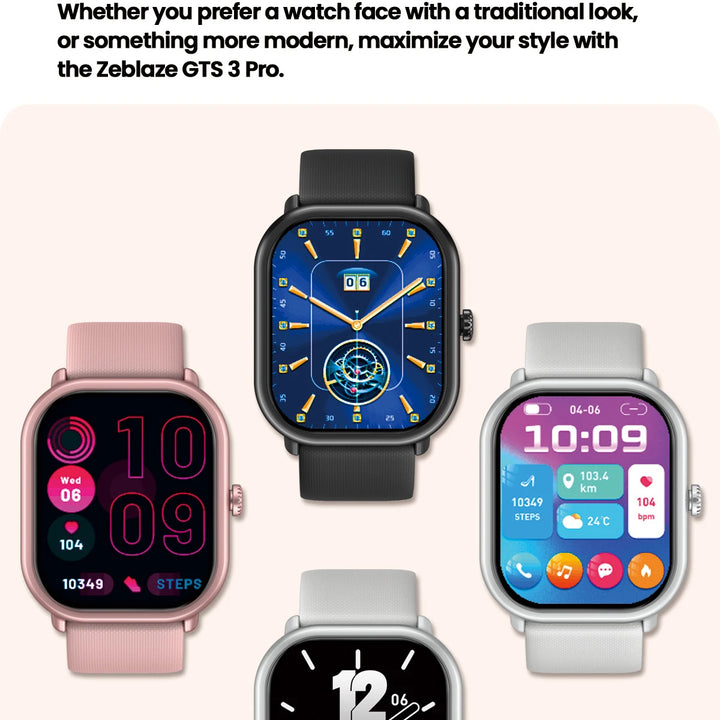 Zeblaze GTS 3 Pro – Smartwatch with AMOLED Screen & Health Monitor