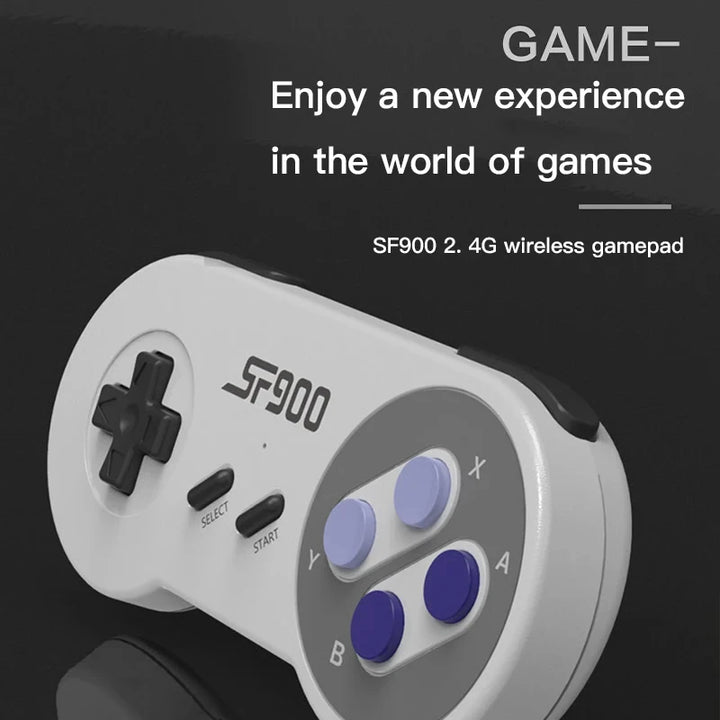 SF900 Retro Console – HDMI Plug & Play with 5000 Games & Wireless Controllers