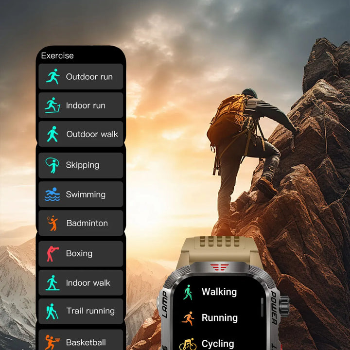 Men´s pro smartwatch-waterproof design with fitness & cal features