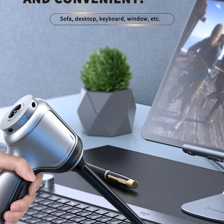 Portable Wireless Car Vacuum – 4-in-1 Handheld Cleaner for Home & Auto
