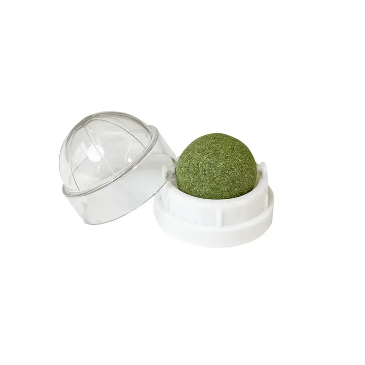 Cat Grass Catnip Ball – Stick-On Toy that Promotes Digestion & Fun