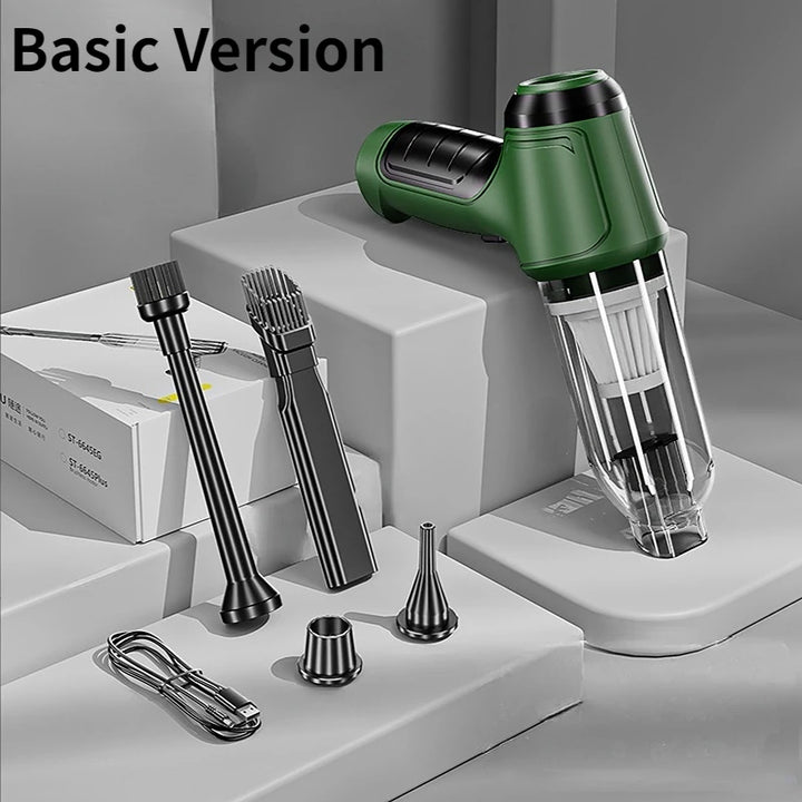 Portable Wireless Car Vacuum – 4-in-1 Handheld Cleaner for Home & Auto
