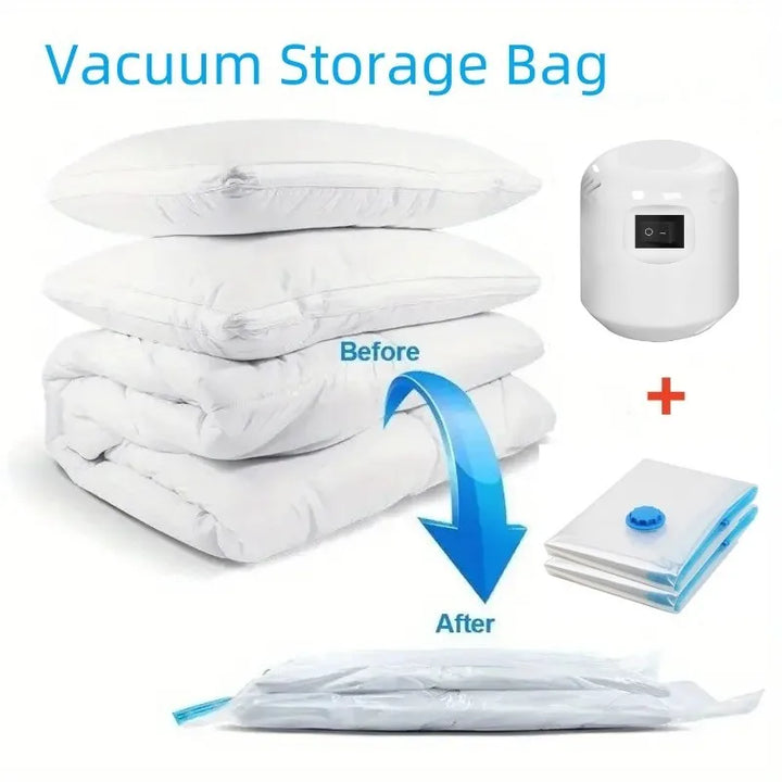 Mini Electric Vacuum Sealer – Compact Pump for Clothes & Food Storage