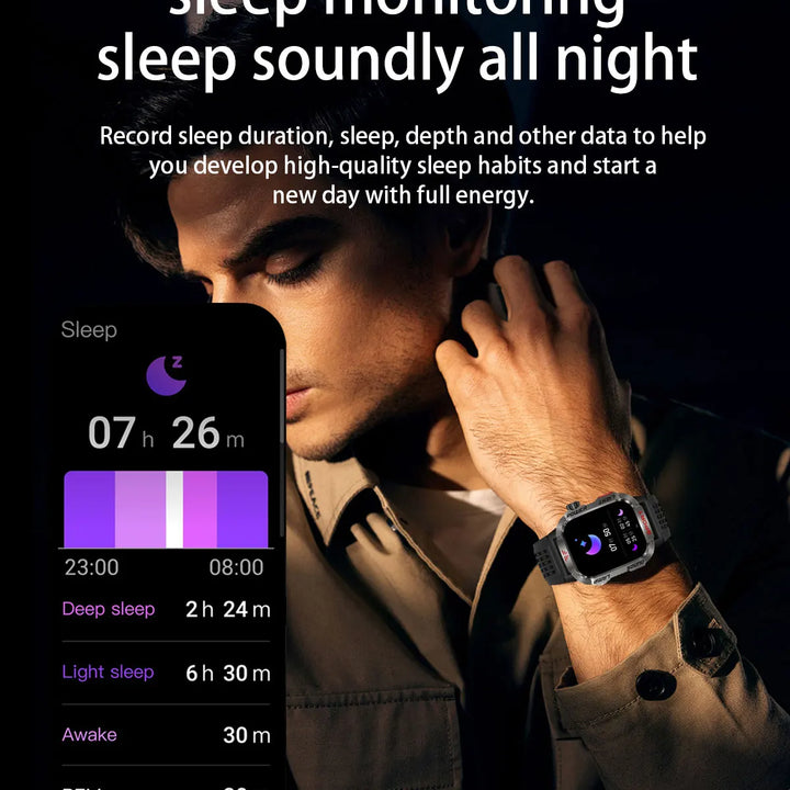 Men´s pro smartwatch-waterproof design with fitness & cal features