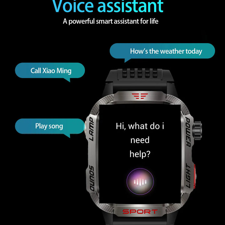 Men´s pro smartwatch-waterproof design with fitness & cal features