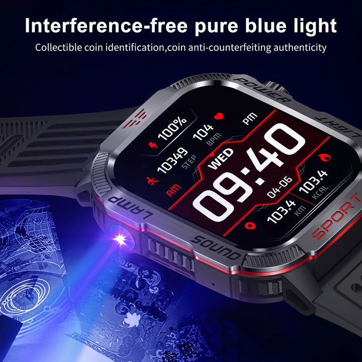 Men´s pro smartwatch-waterproof design with fitness & cal features