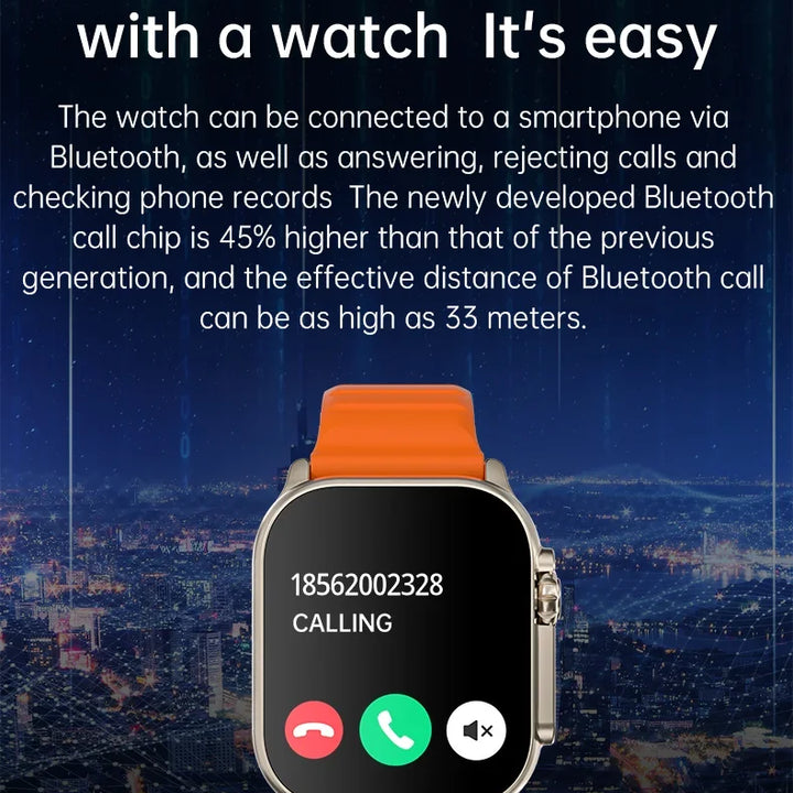 T900 Ultra 2 Pro Smartwatch – 49mm Display, Bluetooth Calls & NFC