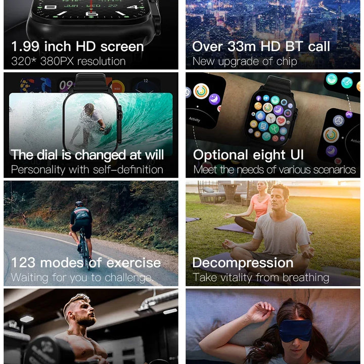 T900 Ultra 2 Pro Smartwatch – 49mm Display, Bluetooth Calls & NFC